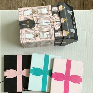 Too Faced Elegant Makeup Collection with Pink, Mint, and Black